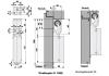 Universal-Türdämpfer R1400, Haken 1014, 20N, glanzverchromt